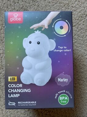 Globe Color-Changing Kids Lamp - White (Marley)